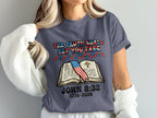 T-shirt with open Bible, cross, and text "The Truth Shall Set You Free" and "John 8:32".