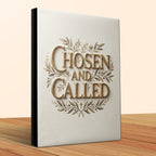 Book cover with gold embossed title "Chosen and Called" on a textured background.