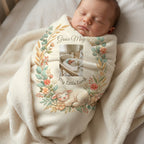 Personalized 'My Little Lamb' Baby Blanket — Soft Fleece Baby Blanket with Name & Lamb Design