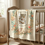 Personalized 'My Little Lamb' Baby Blanket — Soft Fleece Baby Blanket with Name & Lamb Design