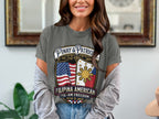T-shirt with Pinay & Patriot logo, Philippine and US flags, and "Filipina American" text.