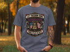 T-shirt with bell, US flag, and text "Let Freedom Ring from a Place of Faith 1776-2026".
