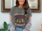 Grey t-shirt with Liberty Bell, American flag, and text "Let Freedom Ride from a Place of Faith 1776-2026".