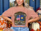 Pinay & Patriotic Filipina American Freedom Celebration 4th of July t-shirt.