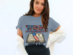 Gray t-shirt with "The Truth Shall Set You Free" and John 8:32.