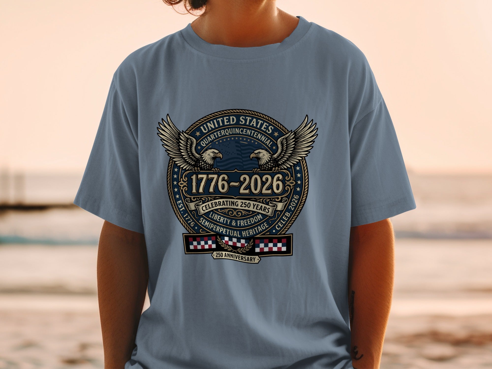 United States Quarterquicentennial 1776-2026 250th Anniversary t-shirt.