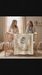 Personalized 'My Little Lamb' Baby Blanket — Soft Fleece Baby Blanket with Name & Lamb Design